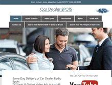 Tablet Screenshot of cardealerspots.com